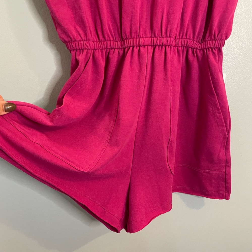 VANILLA STAR JR Terry Toe Romper With Elastic Waist And Pockets SZ/Med - Picture 7 of 9